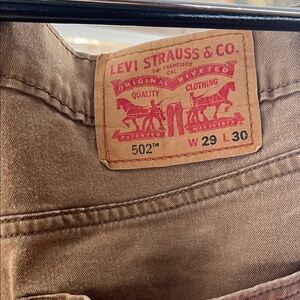 Men's Levi Strauss 502 Pants Brown